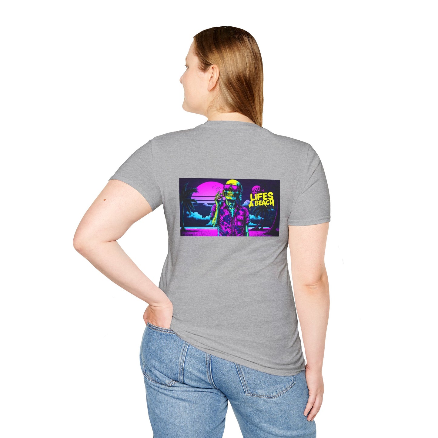 Vibrant Lifes A Beach Graphic Tee, Unisex T-Shirt, Casual Summer Style, Gift for Beach Lovers, Vacation Wardrobe, Graphic Tee, Tactical Tee