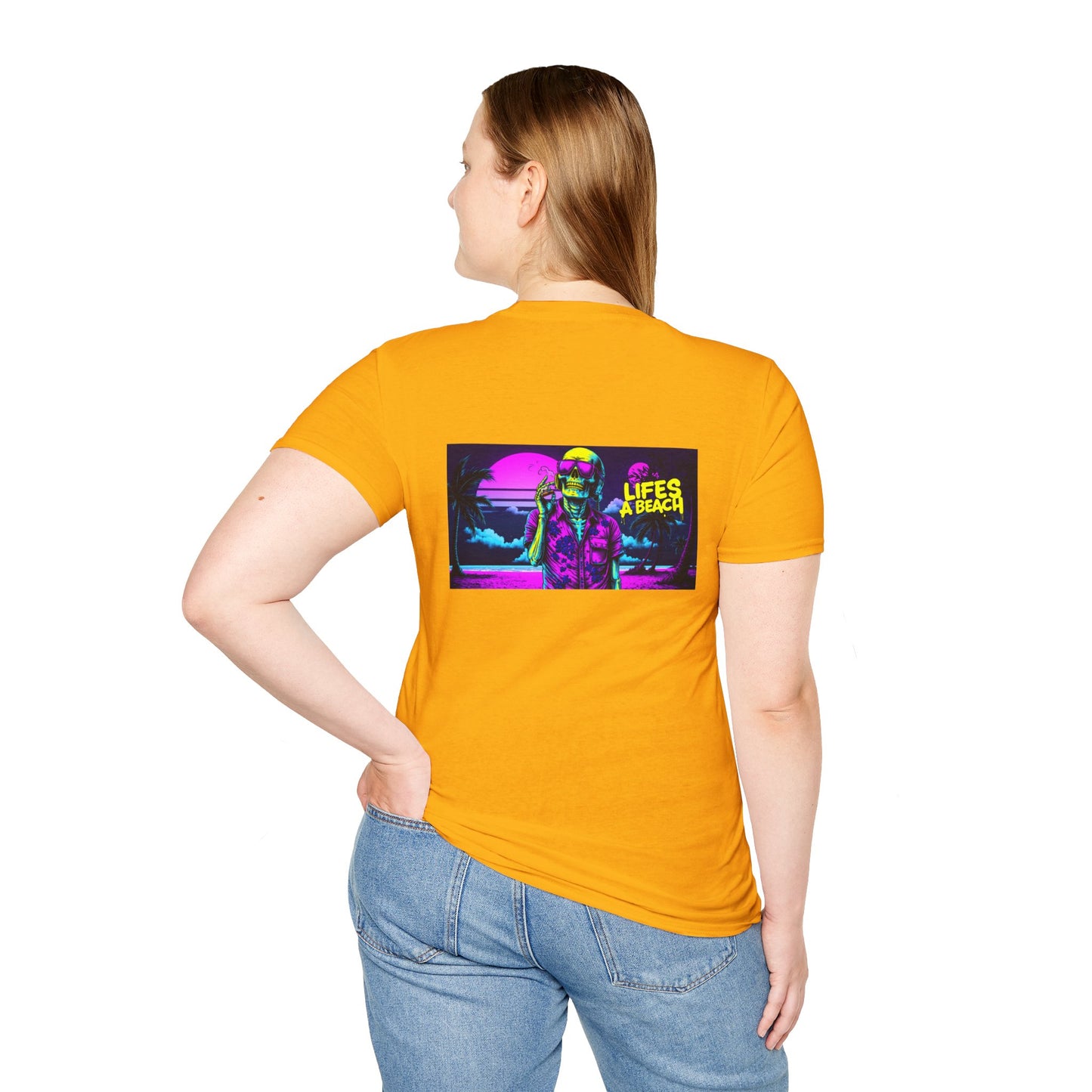 Vibrant Lifes A Beach Graphic Tee, Unisex T-Shirt, Casual Summer Style, Gift for Beach Lovers, Vacation Wardrobe, Graphic Tee, Tactical Tee