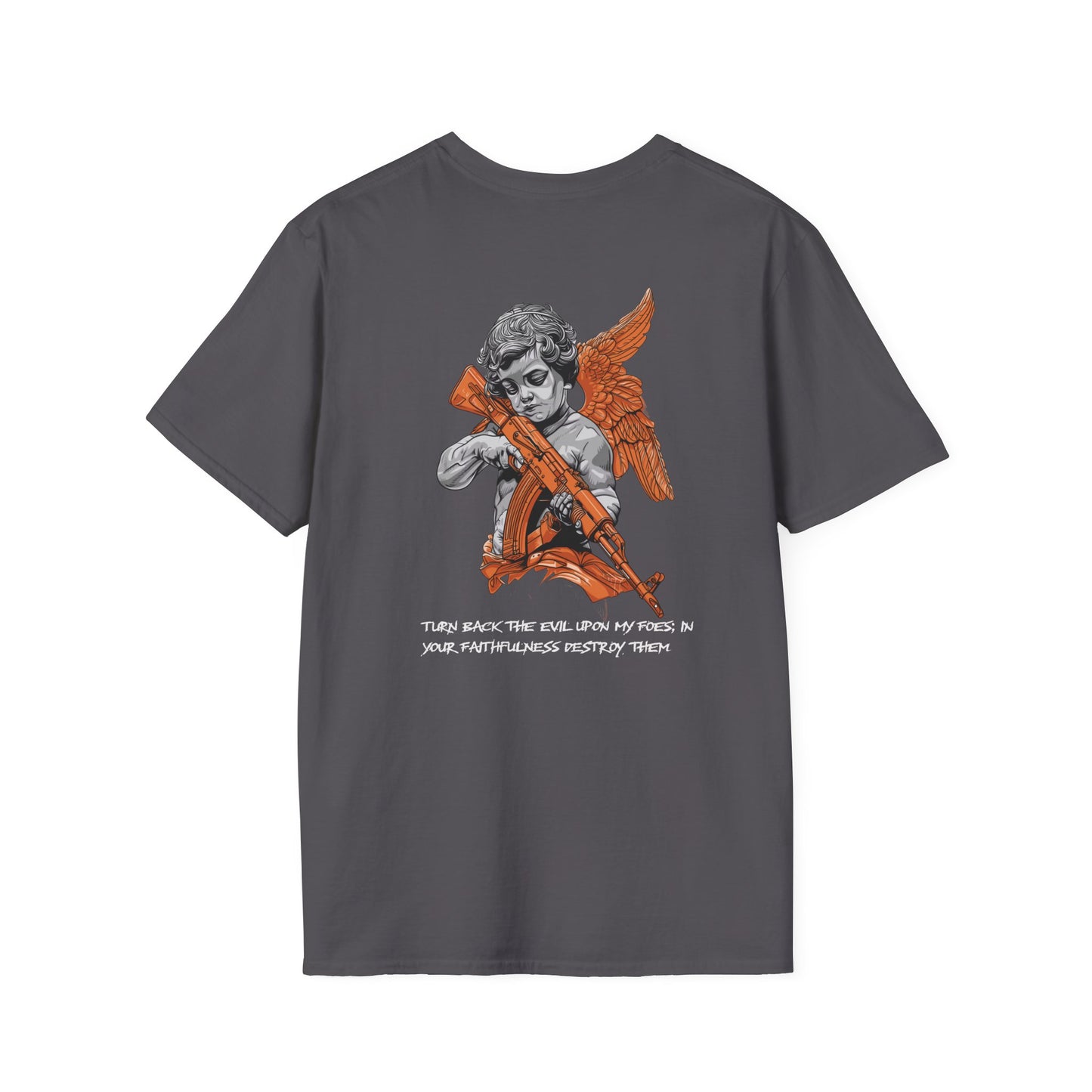 Guardian Angel with a gun Graphic Tee, Streetwear Fashion, Tacticalwear, Comfortable Cotton Tee, Perfect Gift for Men and Women, Casual Wear