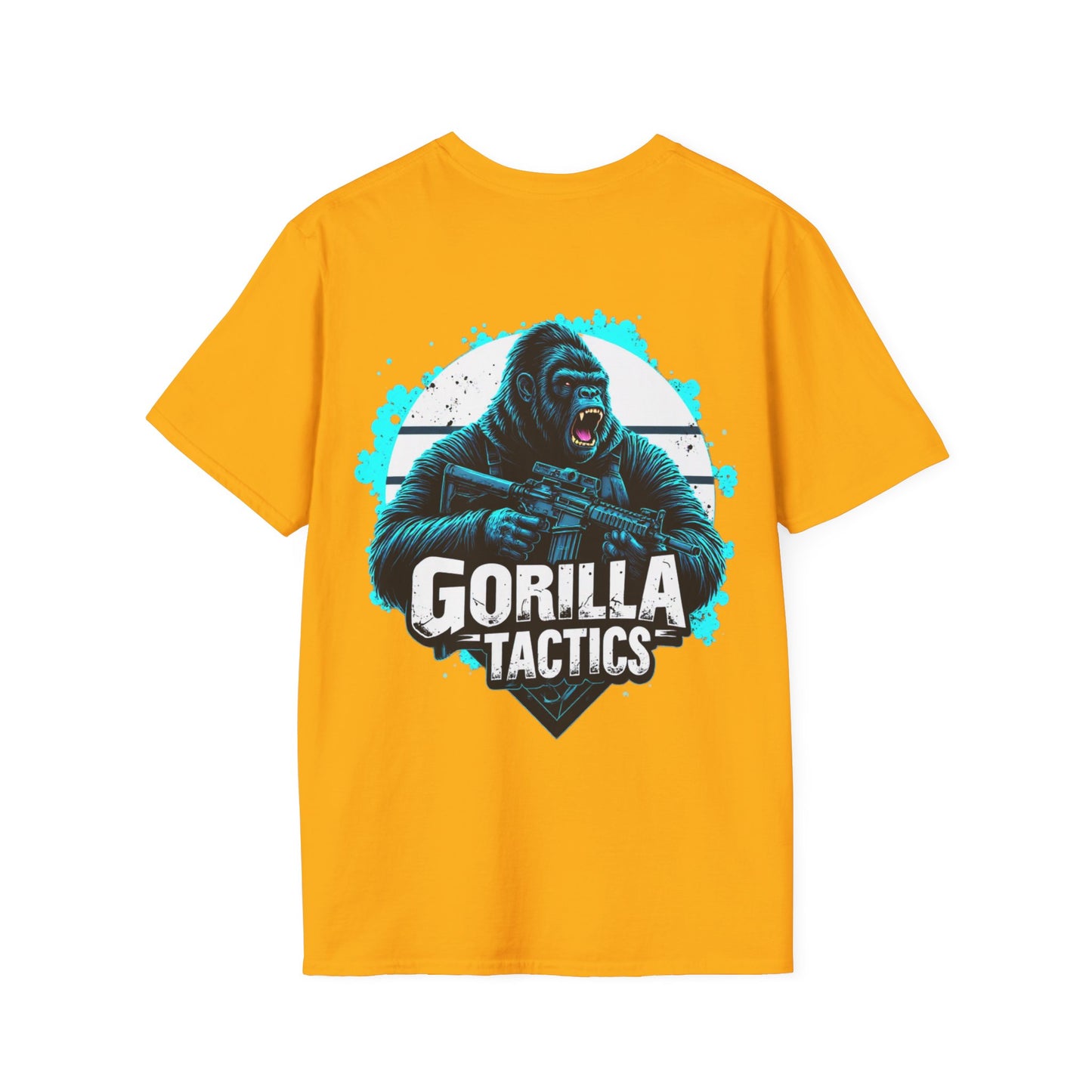 Gorilla Tactics Unisex Cotton Crew Tee with Gorilla Tactics Design, Gaming T-Shirt, Gift for Gamers, shooters, Video Game Apparel, hunting, range shirt