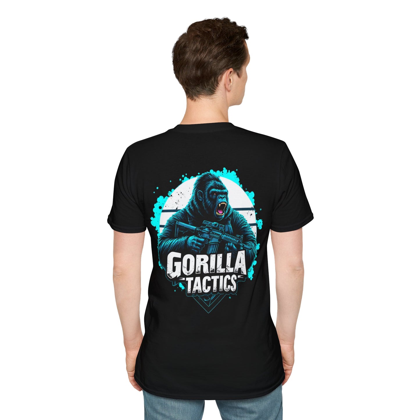 Gorilla Tactics Unisex Cotton Crew Tee with Gorilla Tactics Design, Gaming T-Shirt, Gift for Gamers, shooters, Video Game Apparel, hunting, range shirt