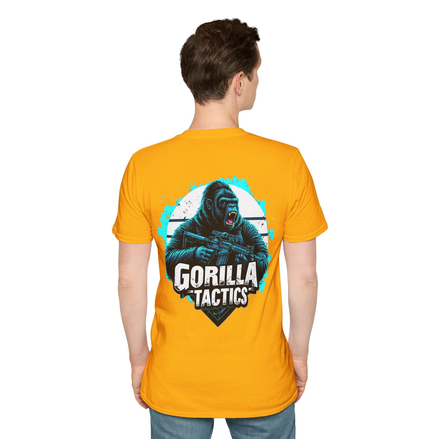 Gorilla Tactics Unisex Cotton Crew Tee with Gorilla Tactics Design, Gaming T-Shirt, Gift for Gamers, shooters, Video Game Apparel, hunting, range shirt