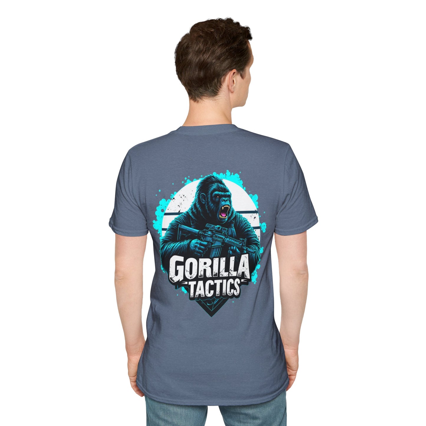Gorilla Tactics Unisex Cotton Crew Tee with Gorilla Tactics Design, Gaming T-Shirt, Gift for Gamers, shooters, Video Game Apparel, hunting, range shirt