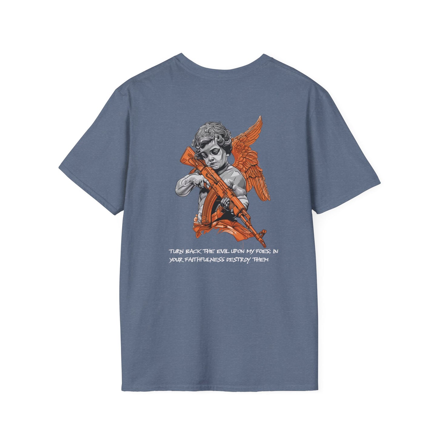 Guardian Angel with a gun Graphic Tee, Streetwear Fashion, Tacticalwear, Comfortable Cotton Tee, Perfect Gift for Men and Women, Casual Wear