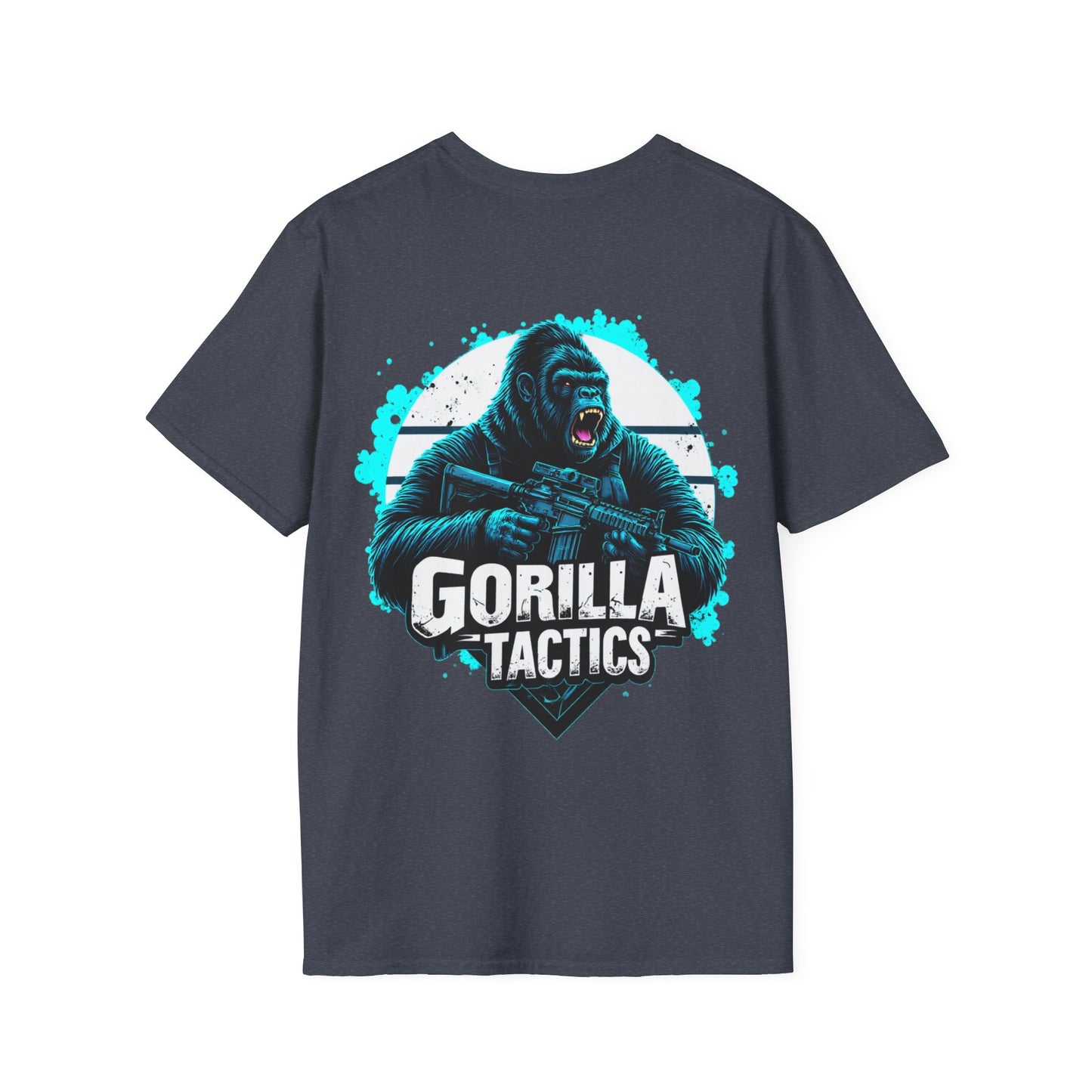 Gorilla Tactics Unisex Cotton Crew Tee with Gorilla Tactics Design, Gaming T-Shirt, Gift for Gamers, shooters, Video Game Apparel, hunting, range shirt
