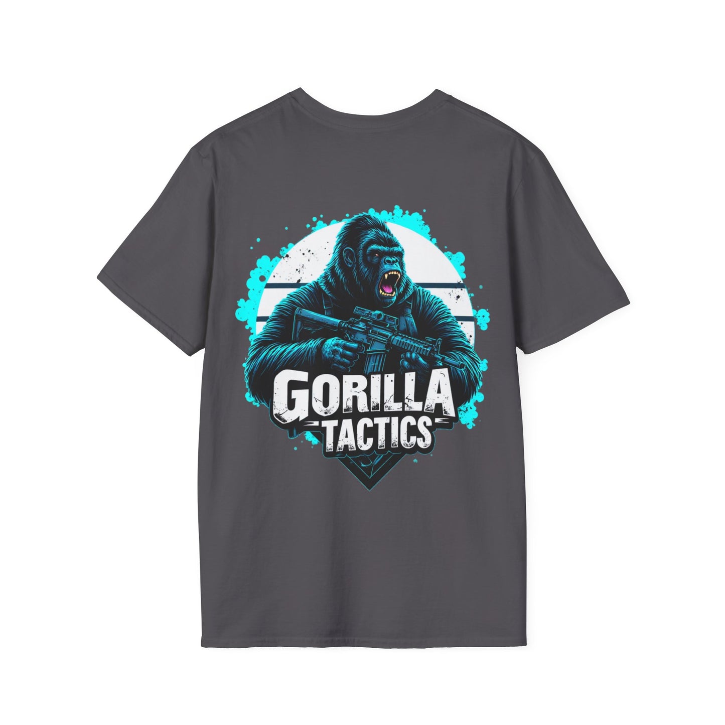 Gorilla Tactics Unisex Cotton Crew Tee with Gorilla Tactics Design, Gaming T-Shirt, Gift for Gamers, shooters, Video Game Apparel, hunting, range shirt