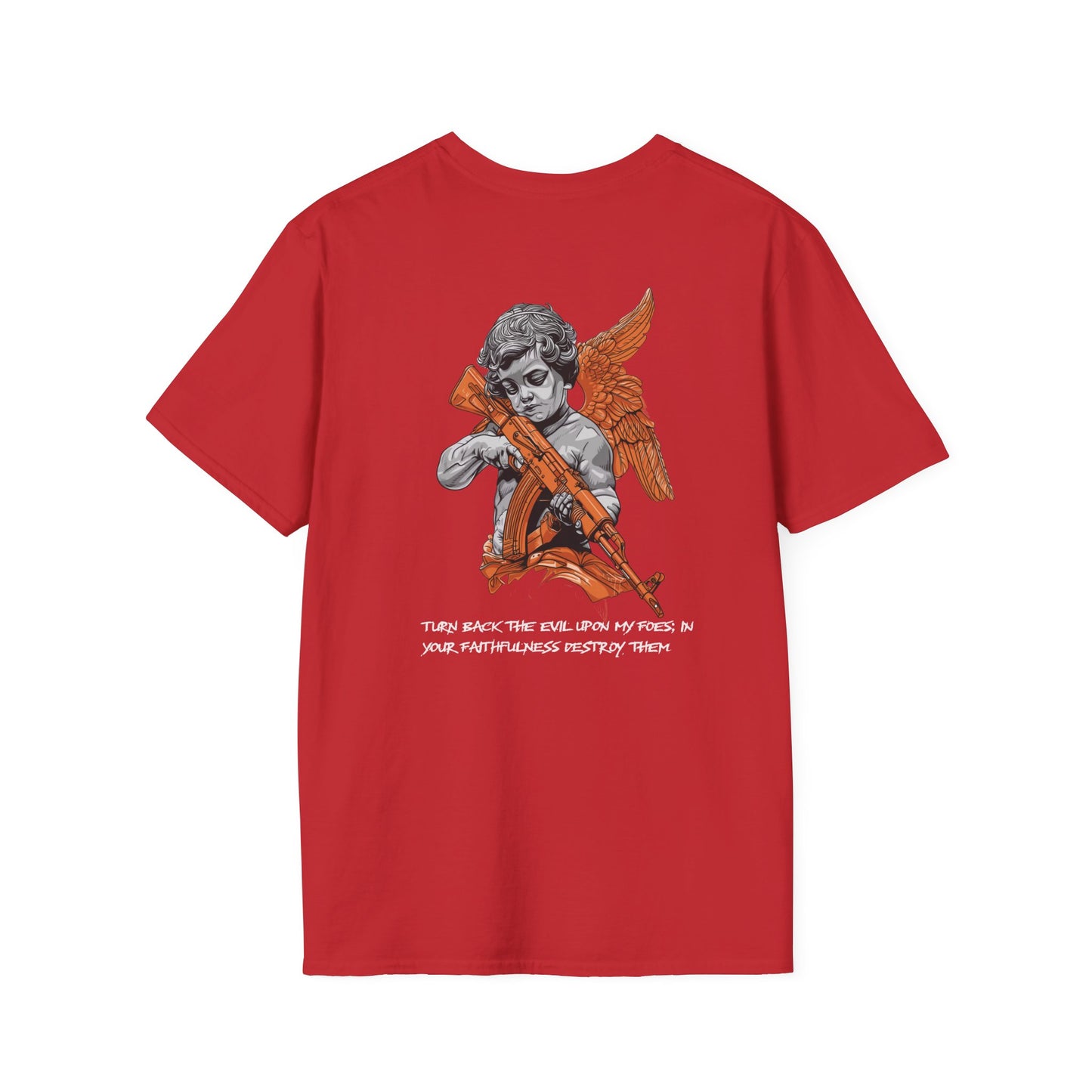 Guardian Angel with a gun Graphic Tee, Streetwear Fashion, Tacticalwear, Comfortable Cotton Tee, Perfect Gift for Men and Women, Casual Wear