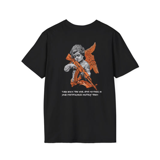 Guardian Angel with a gun Graphic Tee, Streetwear Fashion, Tacticalwear, Comfortable Cotton Tee, Perfect Gift for Men and Women, Casual Wear