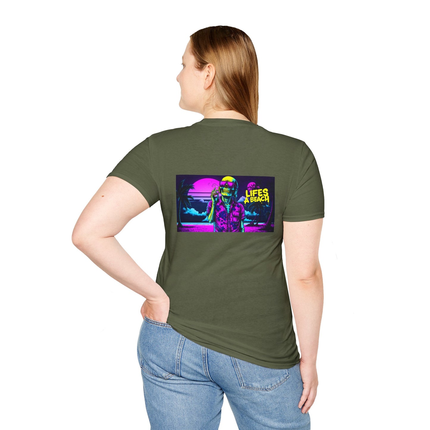 Vibrant Lifes A Beach Graphic Tee, Unisex T-Shirt, Casual Summer Style, Gift for Beach Lovers, Vacation Wardrobe, Graphic Tee, Tactical Tee