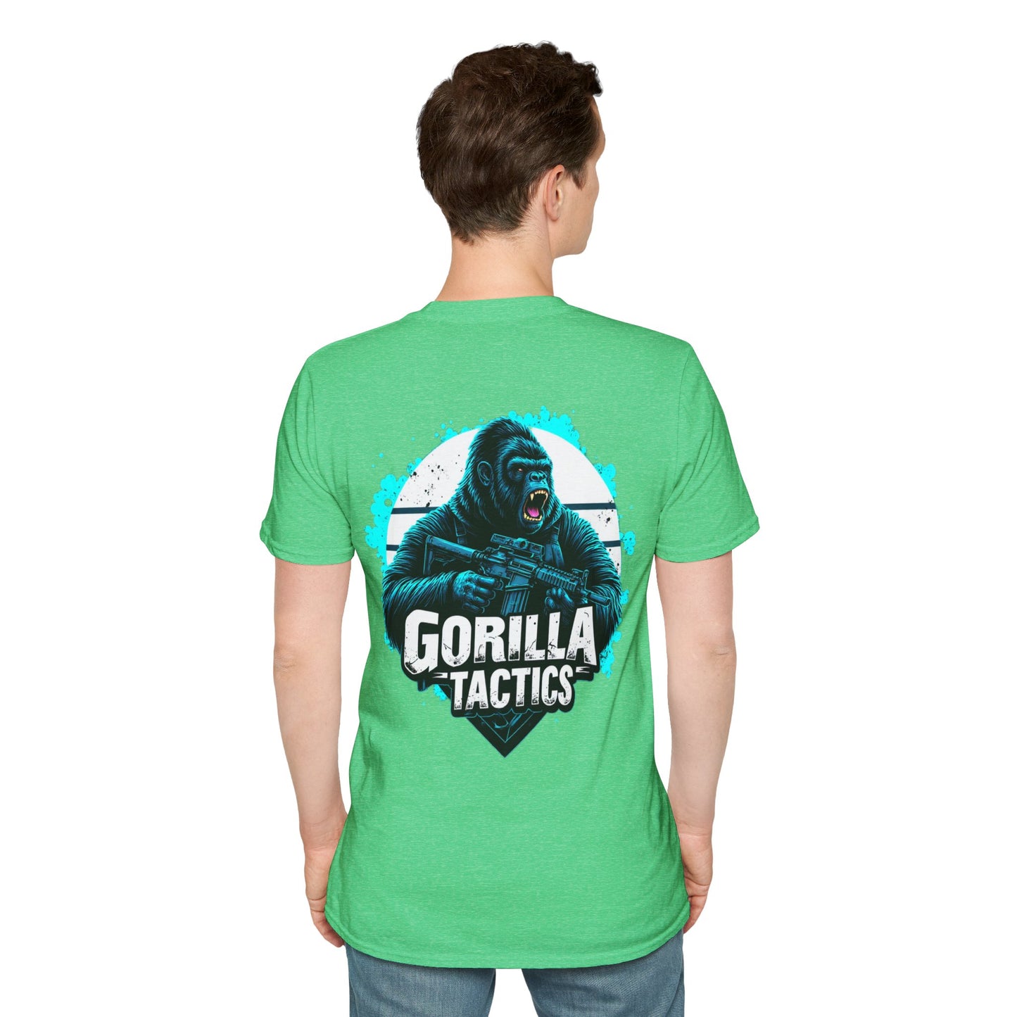 Gorilla Tactics Unisex Cotton Crew Tee with Gorilla Tactics Design, Gaming T-Shirt, Gift for Gamers, shooters, Video Game Apparel, hunting, range shirt
