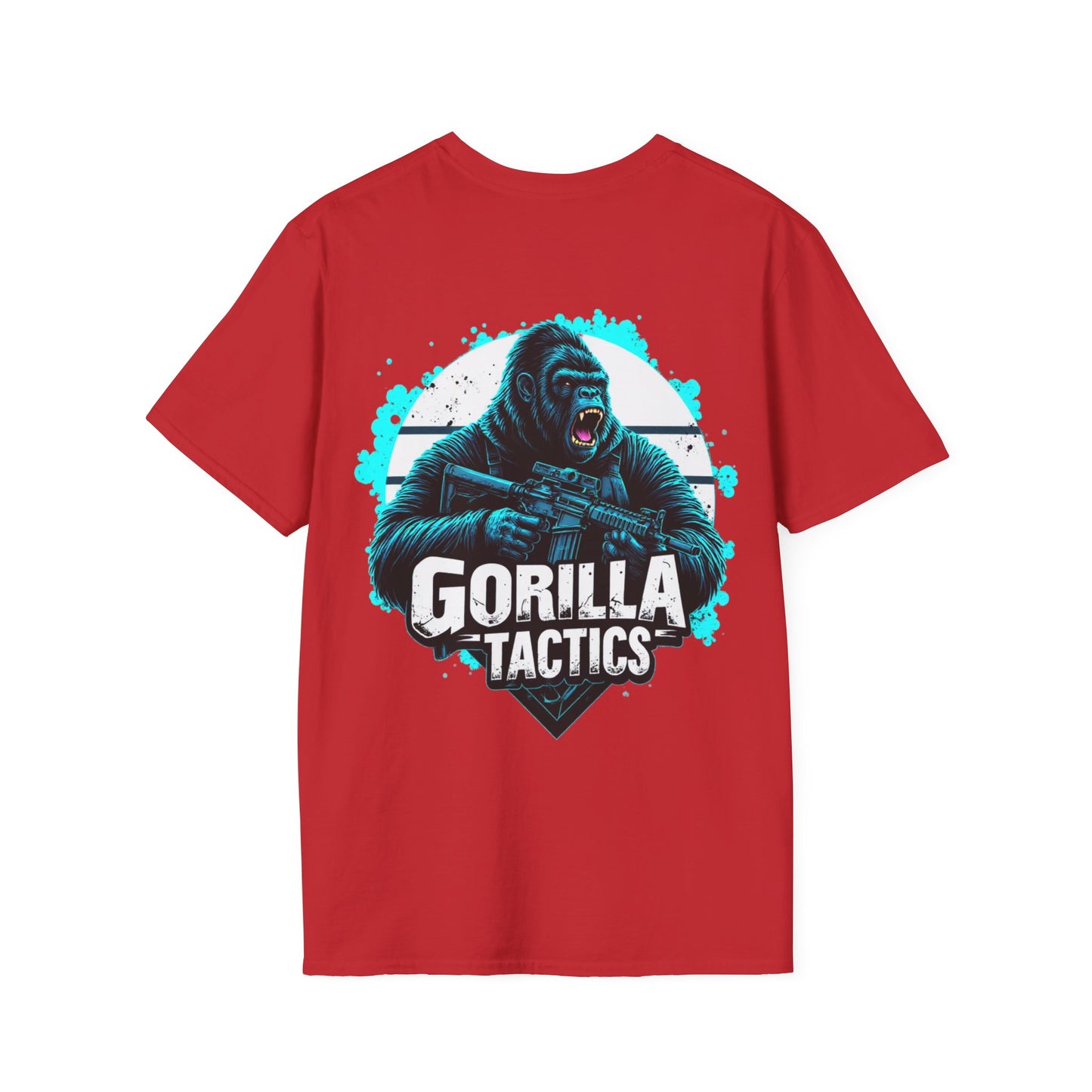 Gorilla Tactics Unisex Cotton Crew Tee with Gorilla Tactics Design, Gaming T-Shirt, Gift for Gamers, shooters, Video Game Apparel, hunting, range shirt