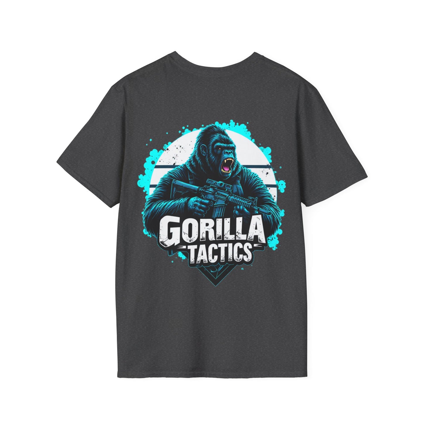 Gorilla Tactics Unisex Cotton Crew Tee with Gorilla Tactics Design, Gaming T-Shirt, Gift for Gamers, shooters, Video Game Apparel, hunting, range shirt