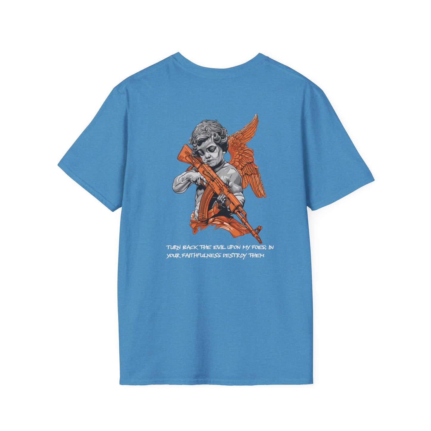 Guardian Angel with a gun Graphic Tee, Streetwear Fashion, Tacticalwear, Comfortable Cotton Tee, Perfect Gift for Men and Women, Casual Wear