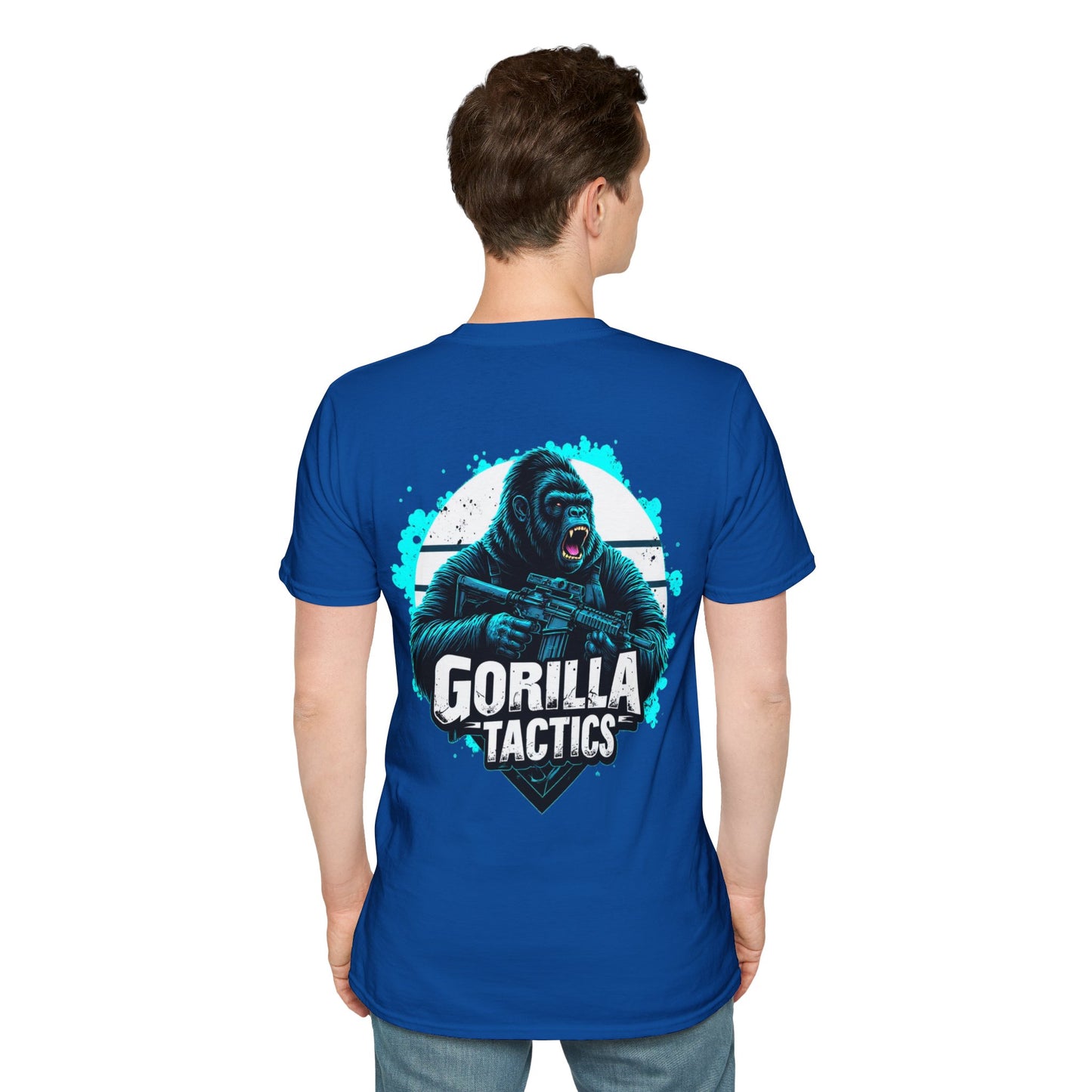 Gorilla Tactics Unisex Cotton Crew Tee with Gorilla Tactics Design, Gaming T-Shirt, Gift for Gamers, shooters, Video Game Apparel, hunting, range shirt